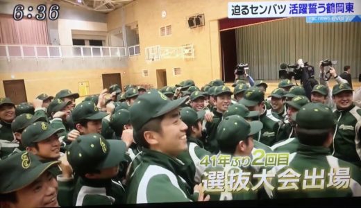 鶴岡東　センバツに向けて　2020年　高校野球　選抜