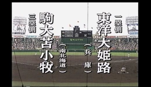 高校野球　駒大苫小牧vs東洋大姫路　 2006年夏甲子園準々決勝　第88回大会