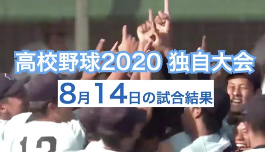 高校野球2020 全国都道府県独自大会の試合結果（8月14日）