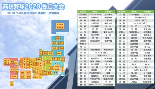 高校野球2020 全国都道府県独自大会の試合結果（8月19日）