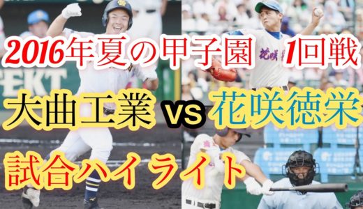 【高校野球】2016年甲子園　花咲徳栄vs大曲工　試合ハイライト