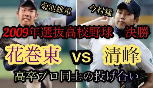 【高校野球】2009年選抜高校野球決勝　花巻東vs清峰　試合ハイライト