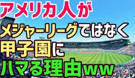 【海外の反応】日本の高校野球に熱狂する米国人！一体ナゼ！？「メジャーリーグ以上に大興奮して観戦しちゃったぜ ！」そこには高校球児達・甲子園に心打たれる外国人の姿があった！