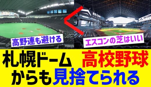 札幌ドーム、高校野球からも見捨てられてしまう・・・【なんJ なんG野球反応】【2ch 5ch】